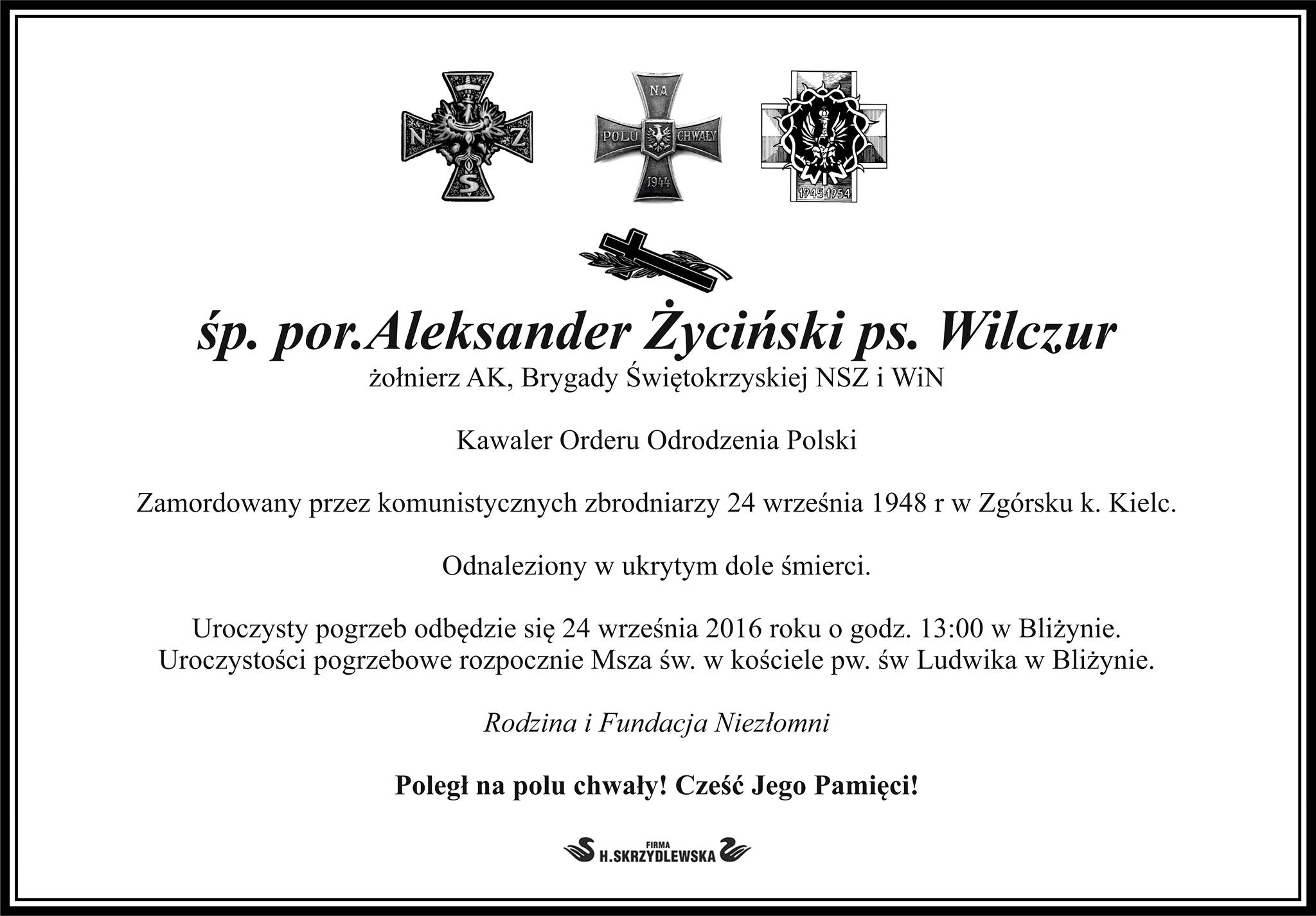 klepsydra Aleksander Życiński